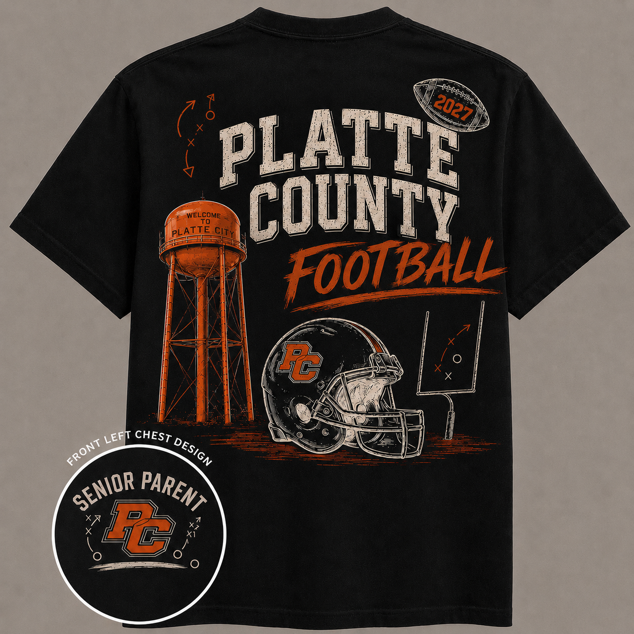 ***Pre-Order*** Pirates Senior Parent T-Shirt in Black