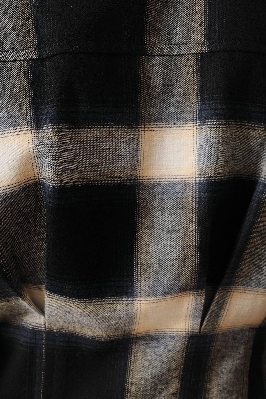 Plaid Long Sleeve Pleated Button Down Midi Shirt Dress