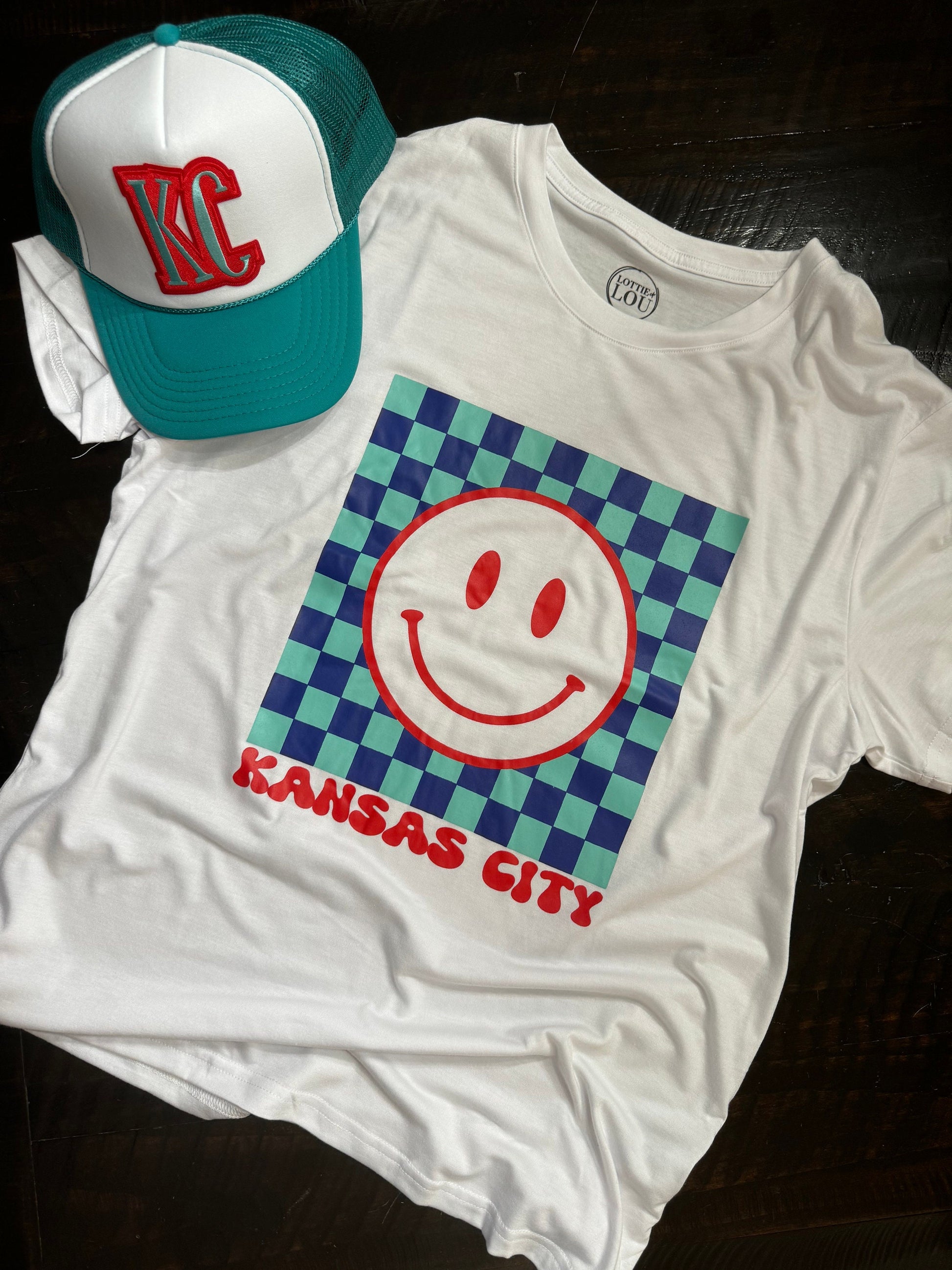 Kansas City Women’s Soccer Graphic T-Shirt, Smile T-Shirt, Current T-Shirt, Kansas City Shirt