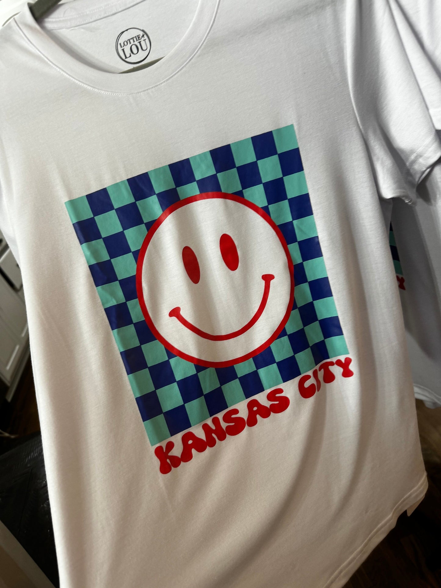 Kansas City Women’s Soccer Graphic T-Shirt, Smile T-Shirt, Current T-Shirt, Kansas City Shirt
