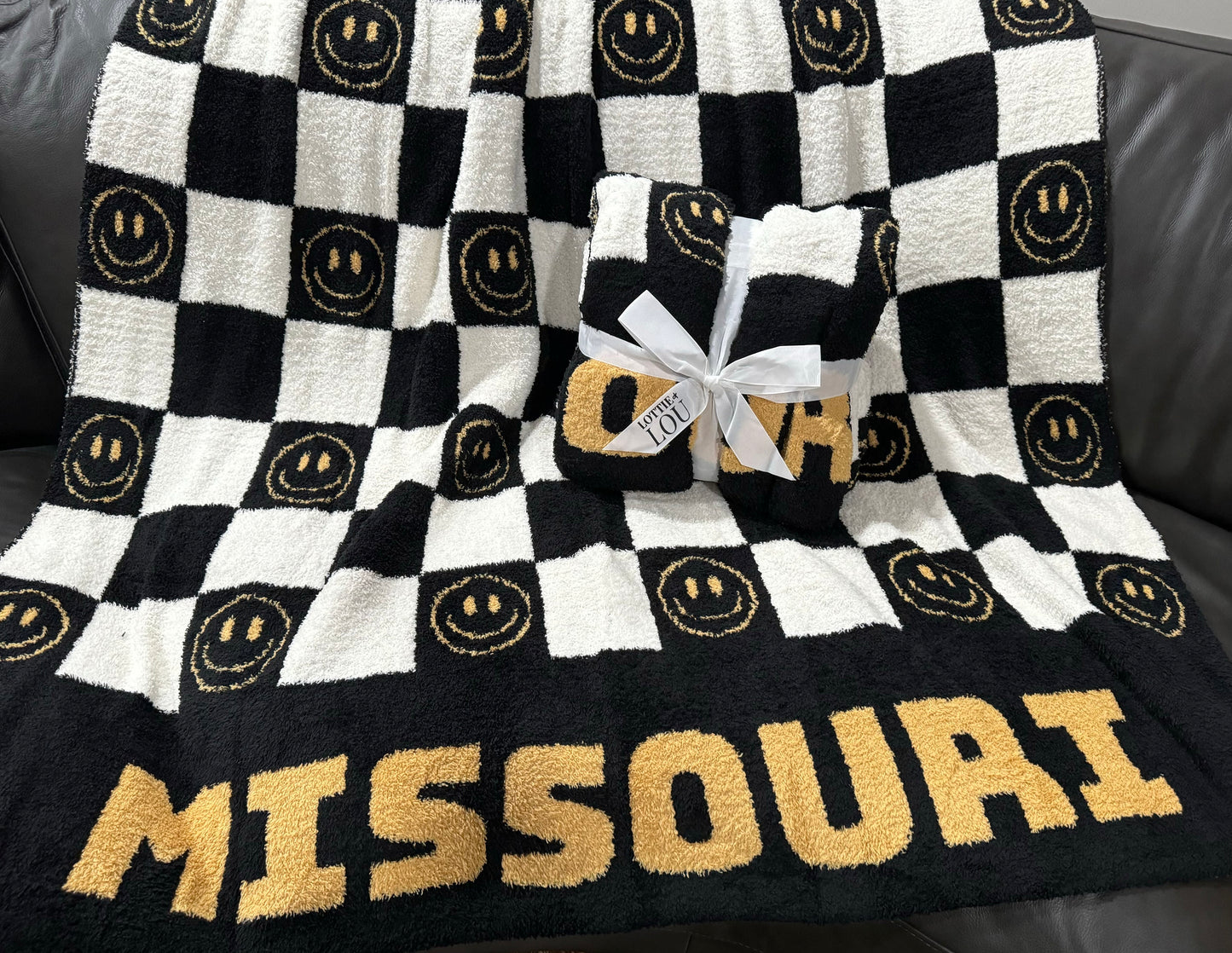 Large Missouri Blanket, 100% Polyester Microfiber Blanket, Soft Sports Blanket, Football Blanket, Graduation Gift, Tigers