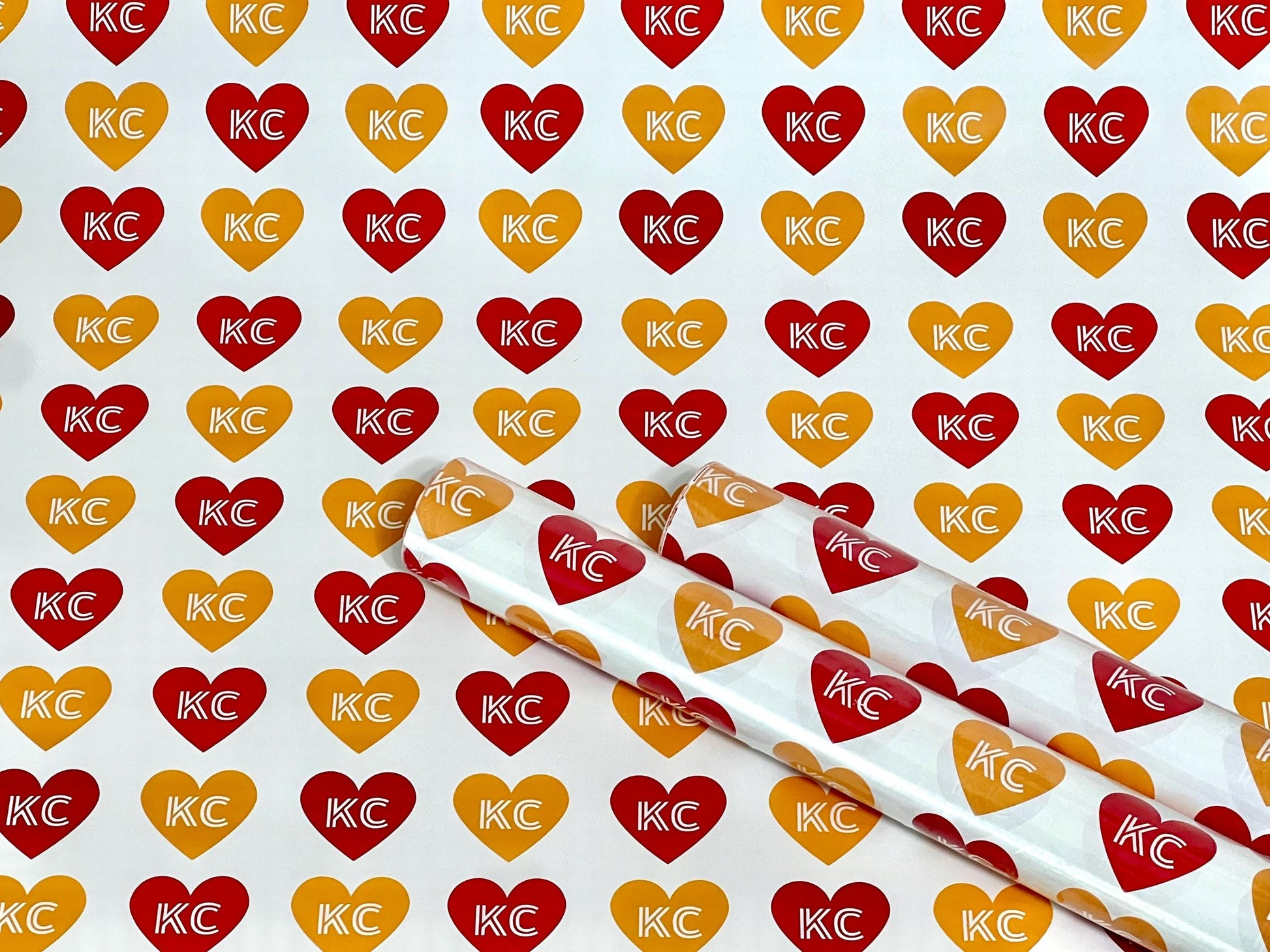 Kansas City Wrapping Paper, Kansas City Gift Wrap, KC Gift Wrap, Kansas City Football Gift Wrap