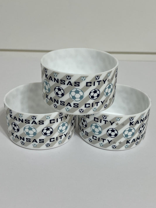 Kansas City men’s soccer silicone tumbler sleeve