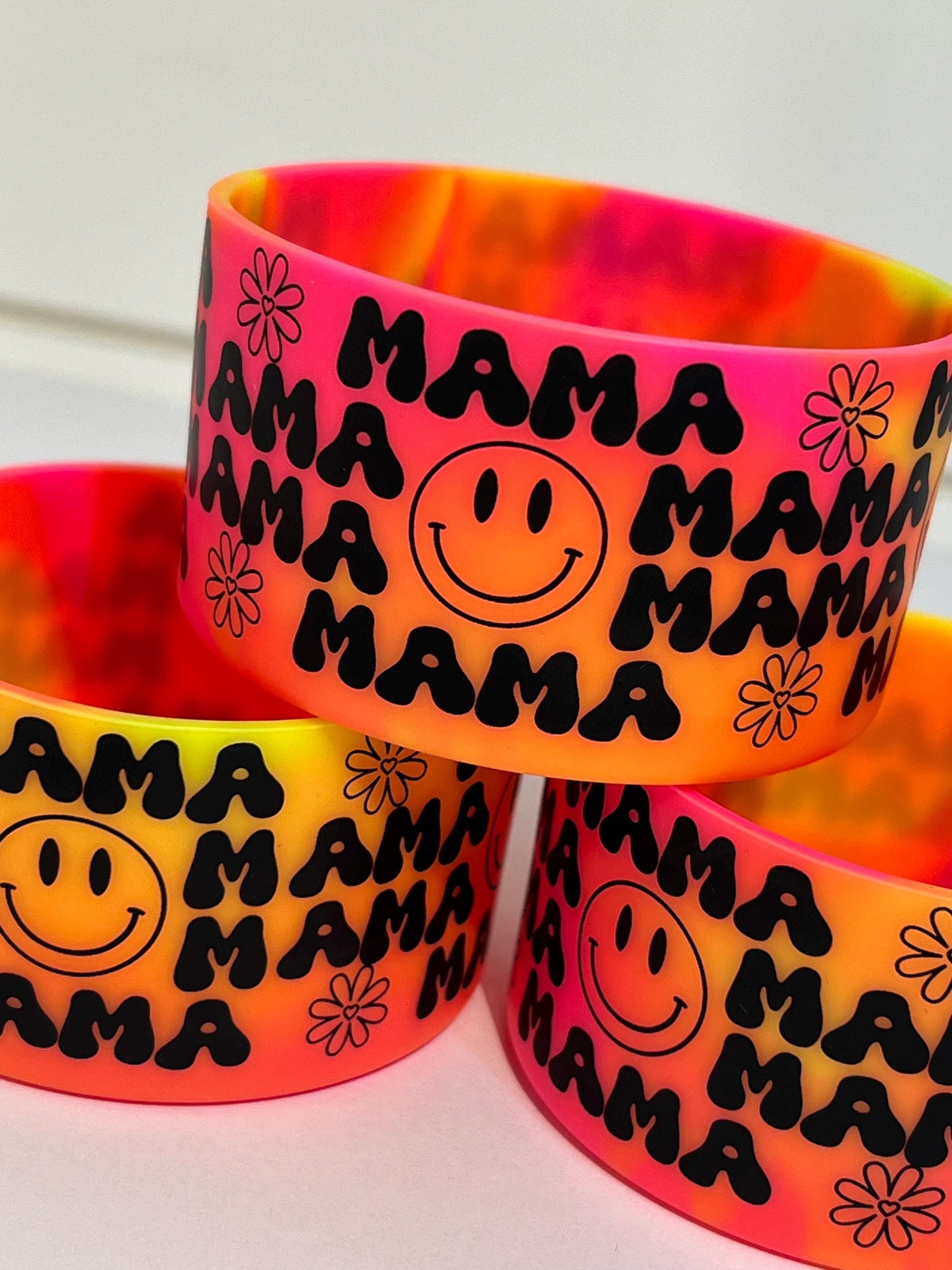 Retro mama silicone tumbler sleeve