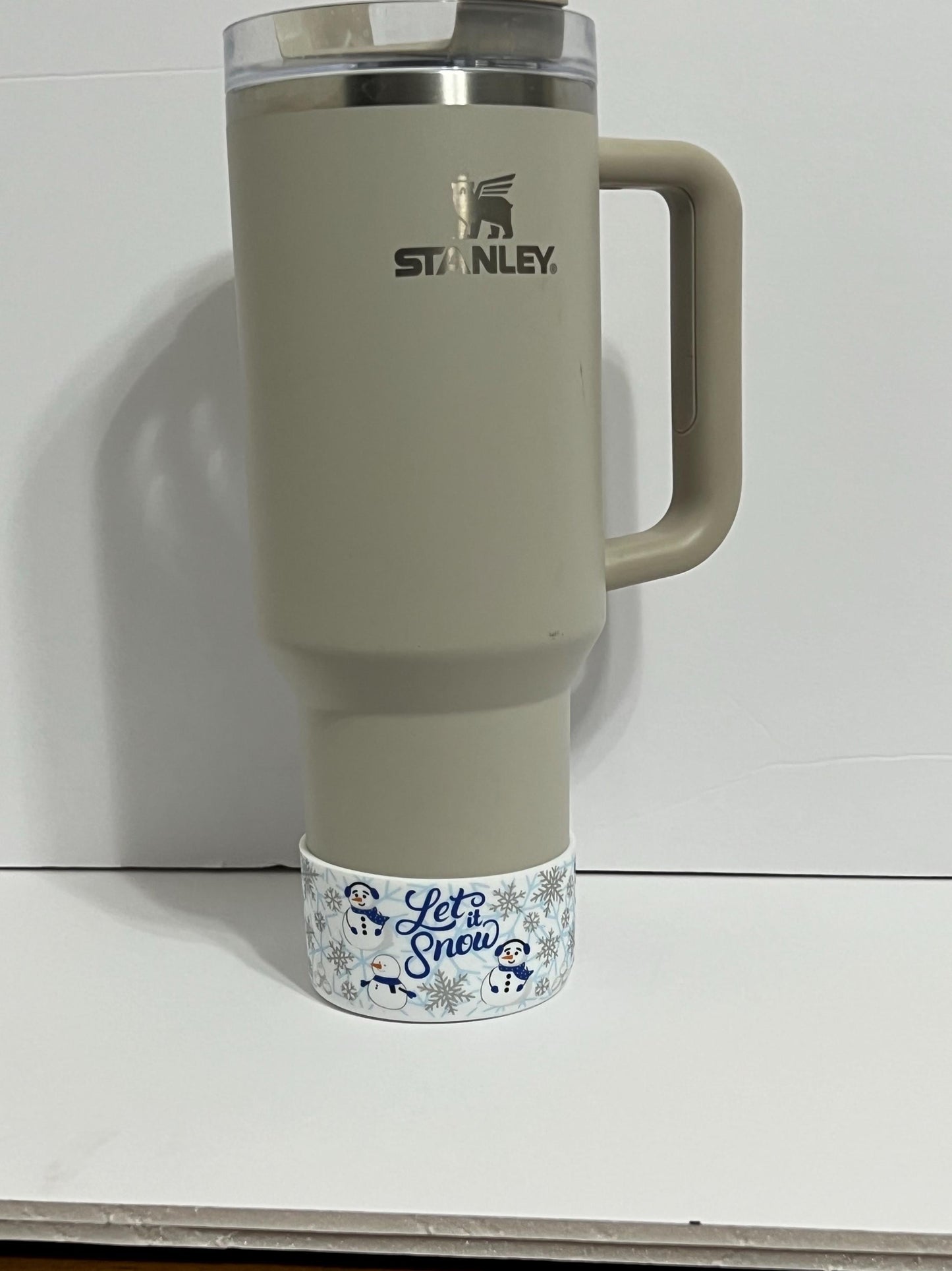 Snowman silicone tumbler sleeve