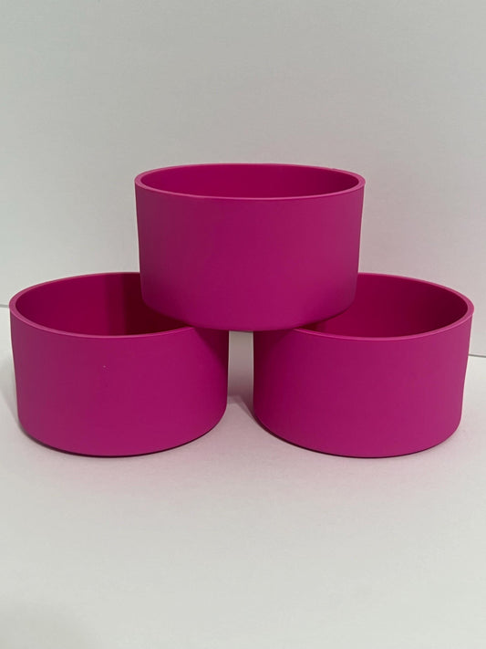 Fuschia silicone tumbler sleeve