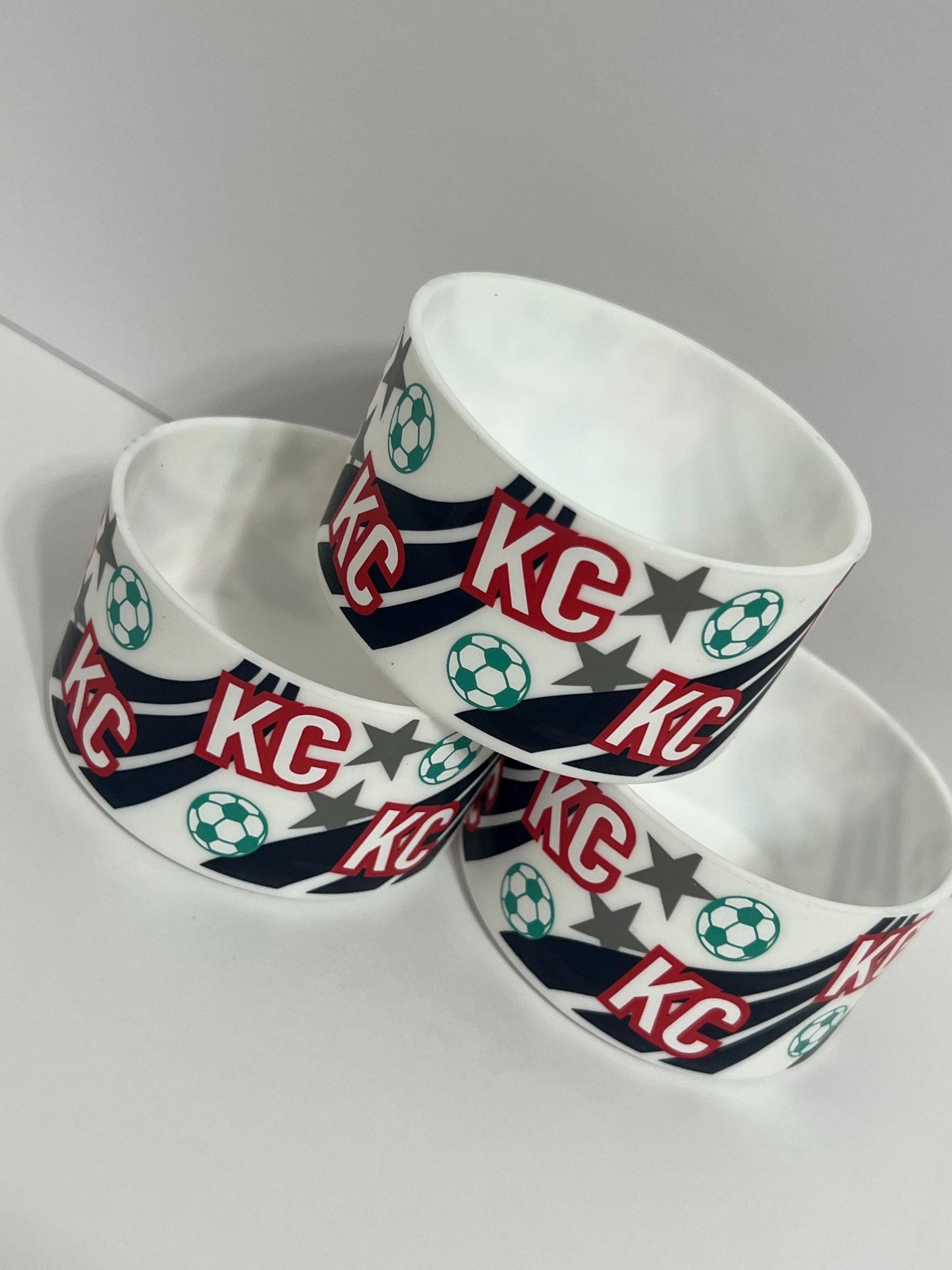 Kansas City womens soccer silicone tumbler sleeve