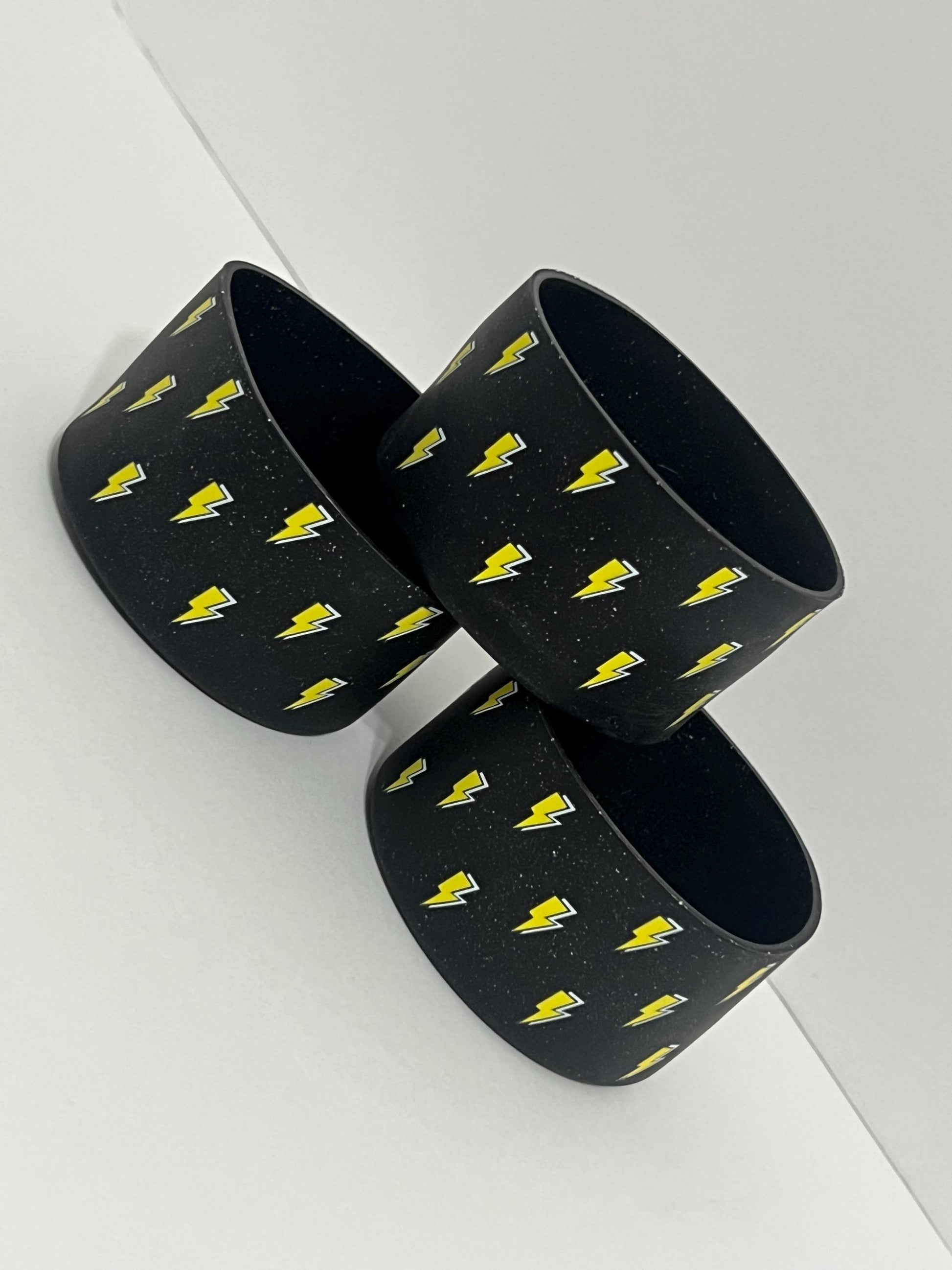 Lightning Bolt silicone tumbler sleeve