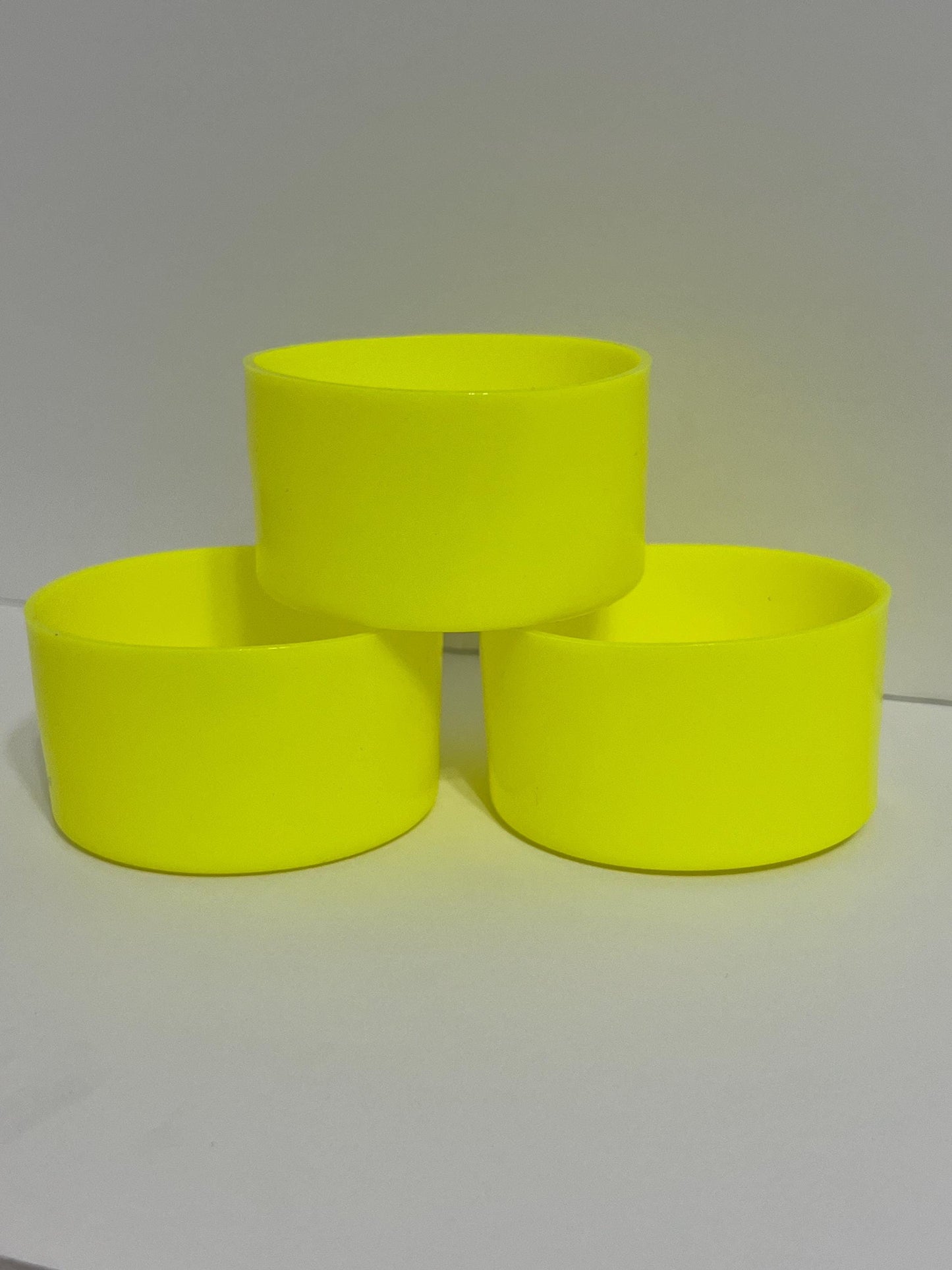 Neon Yellow silicone tumbler sleeve
