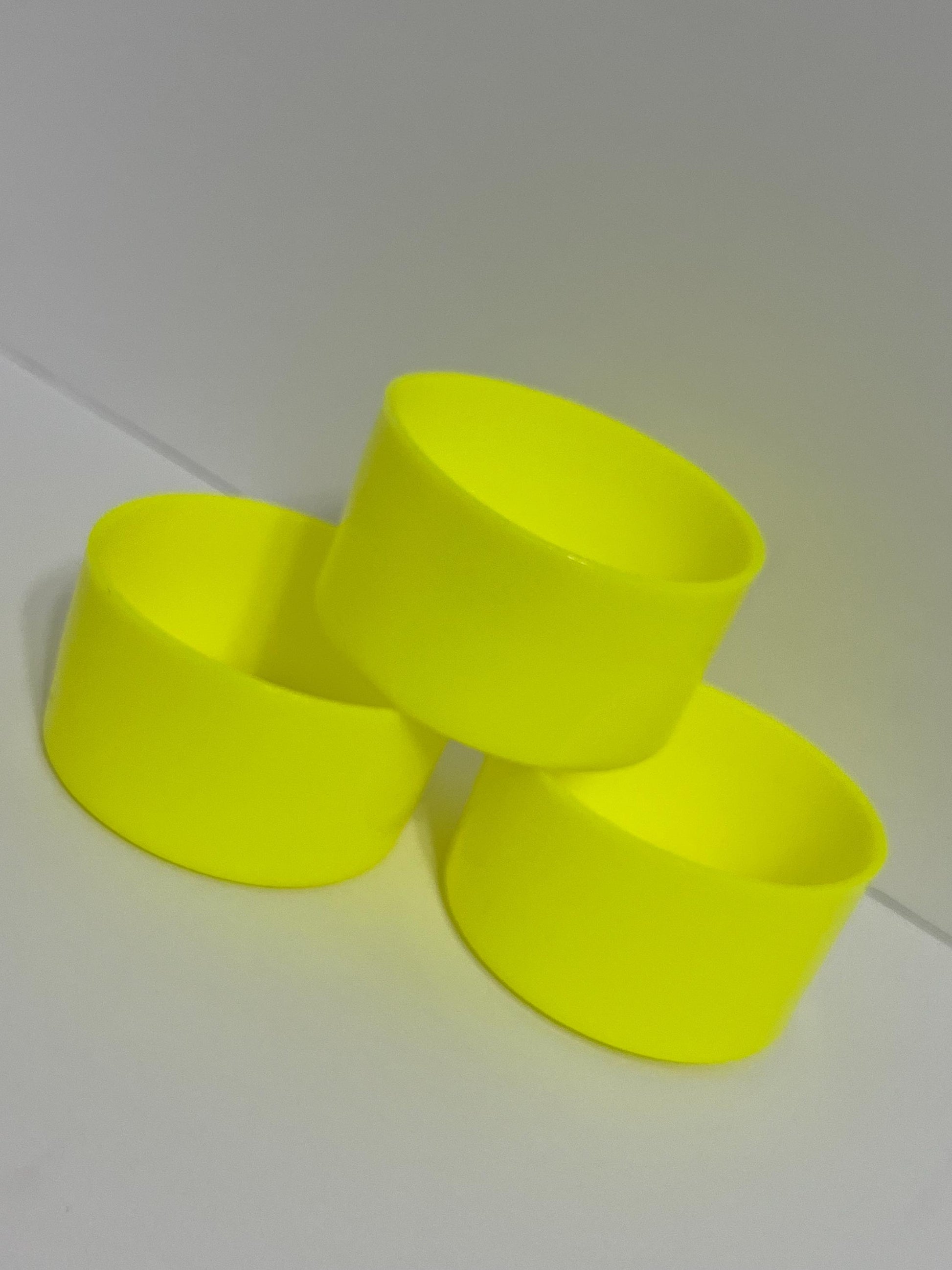 Neon Yellow silicone tumbler sleeve
