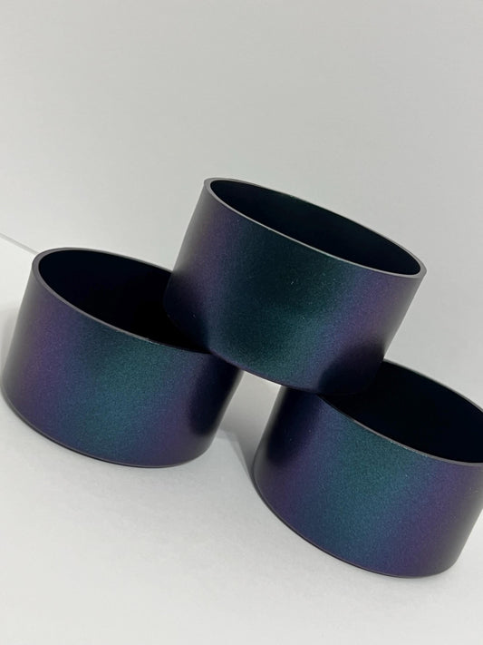 Teal and purple chameleon silicone tumbler sleeve