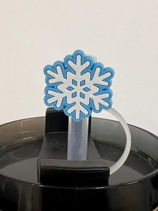 Snowflake straw topper (10mm)