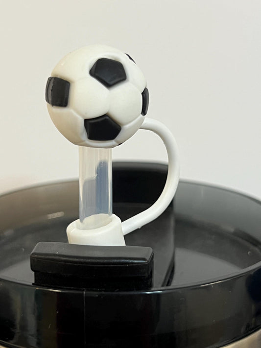 3-D soccer straw topper (10mm)