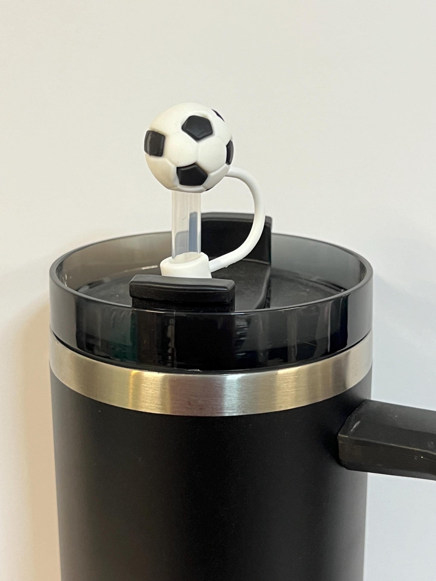 3-D soccer straw topper (10mm)