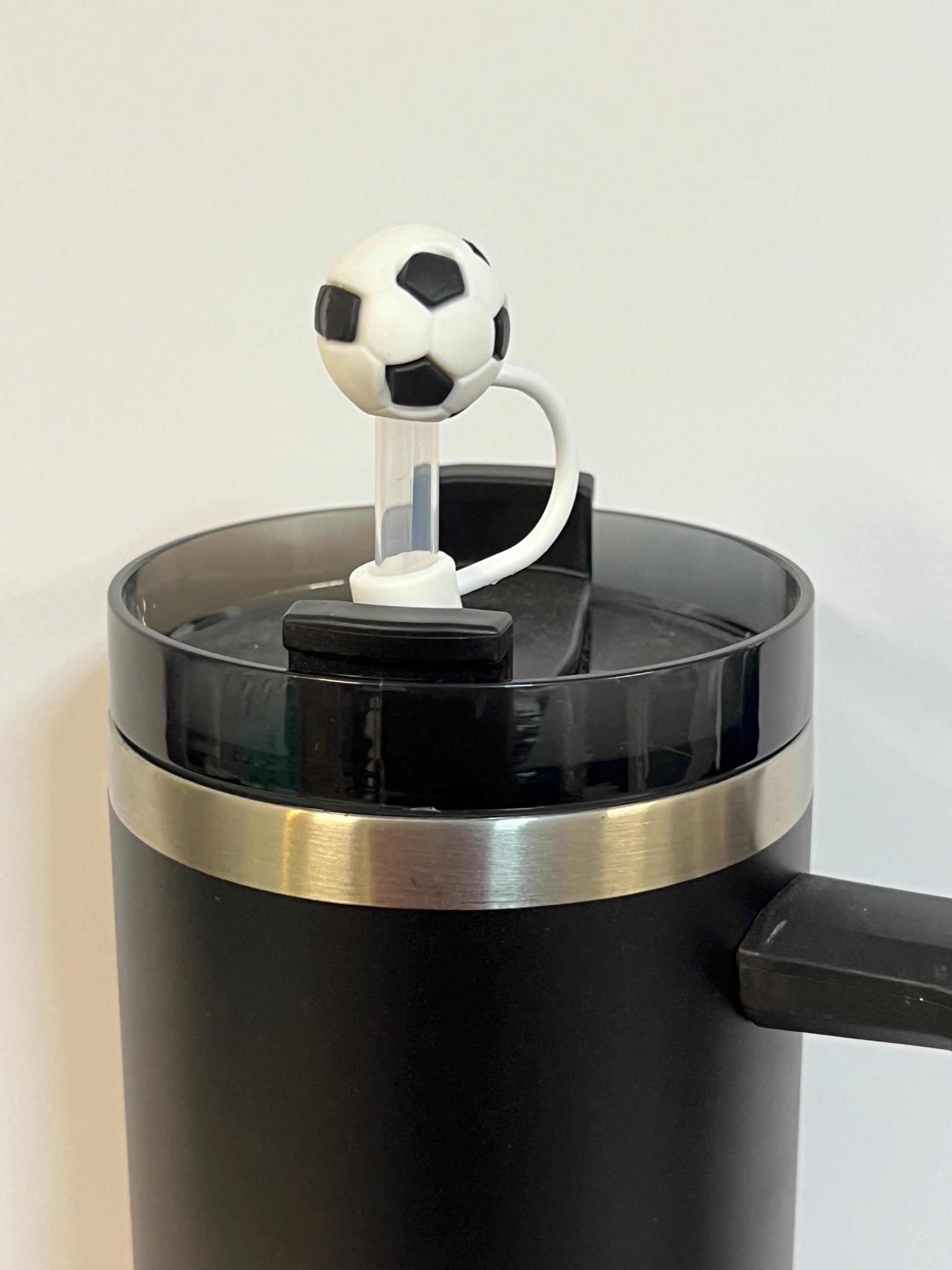 3-D soccer straw topper (10mm)