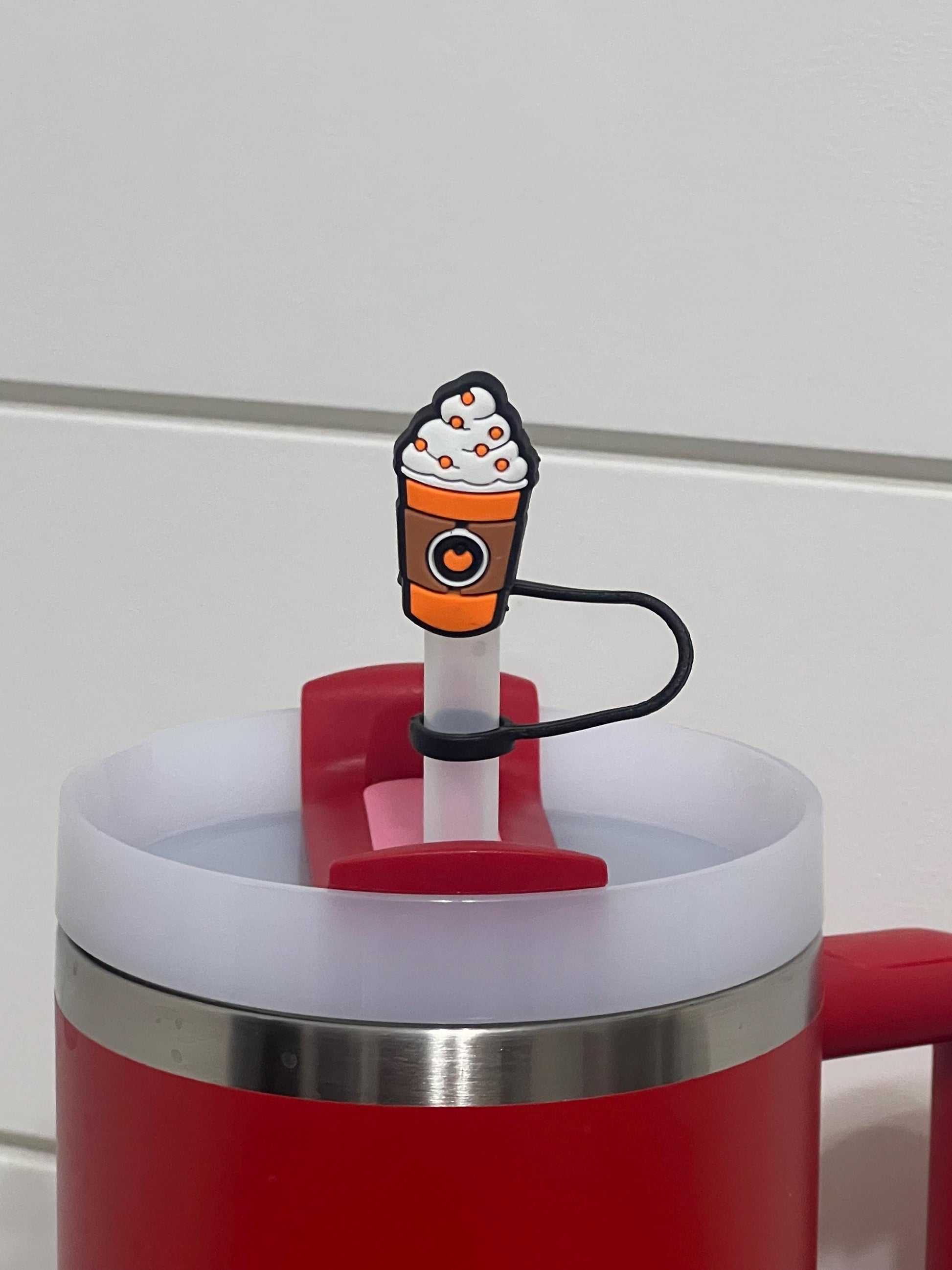 Pumpkin spice straw topper (10mm)