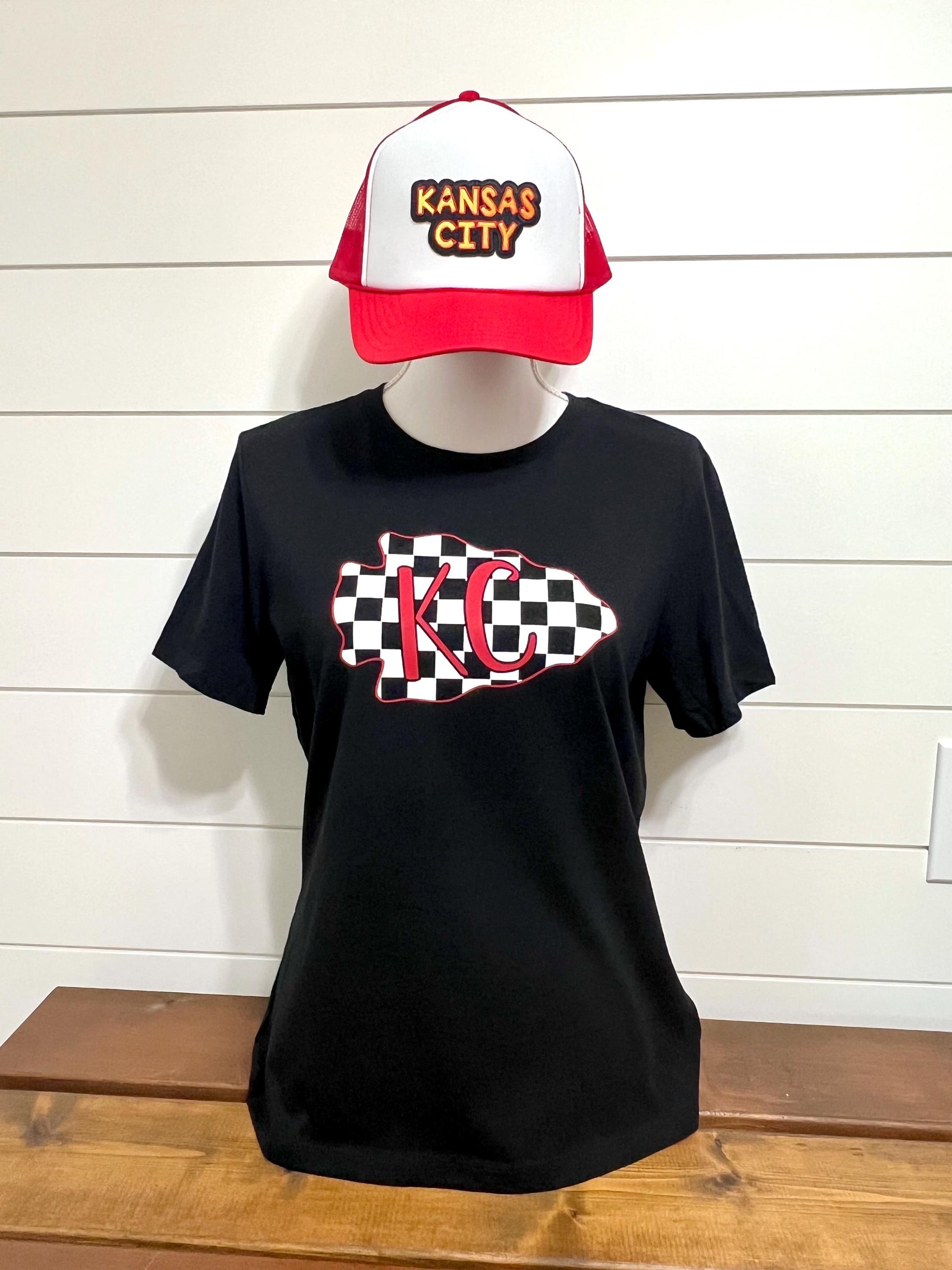 Kansas City Checkered Arrowhead T-Shirt