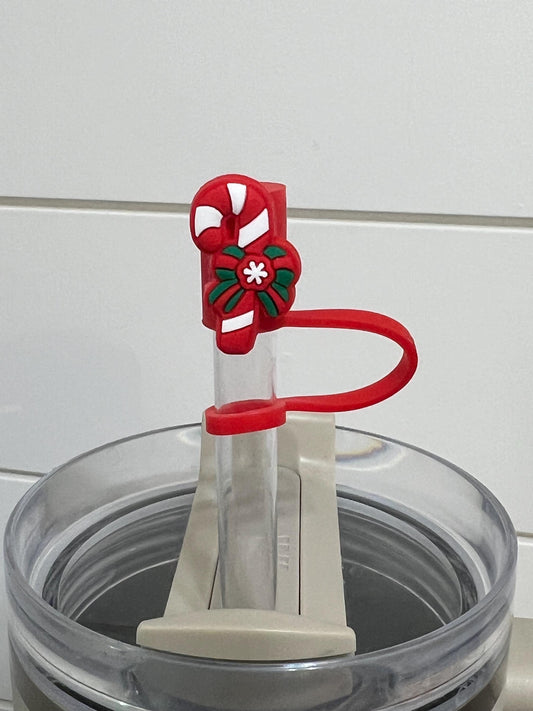 Candy Cane straw topper (10mm)