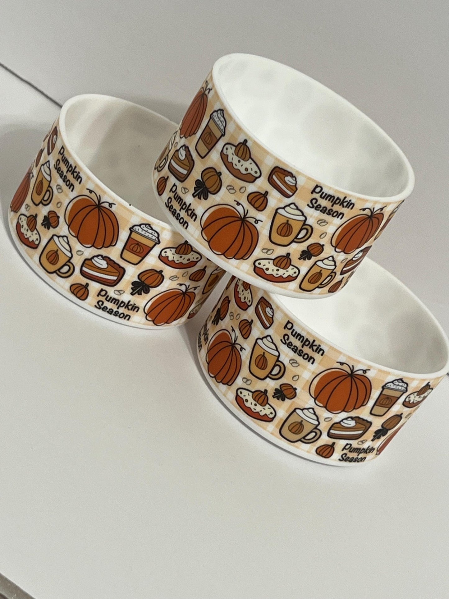 Pumpkin season silicone tumbler sleeve