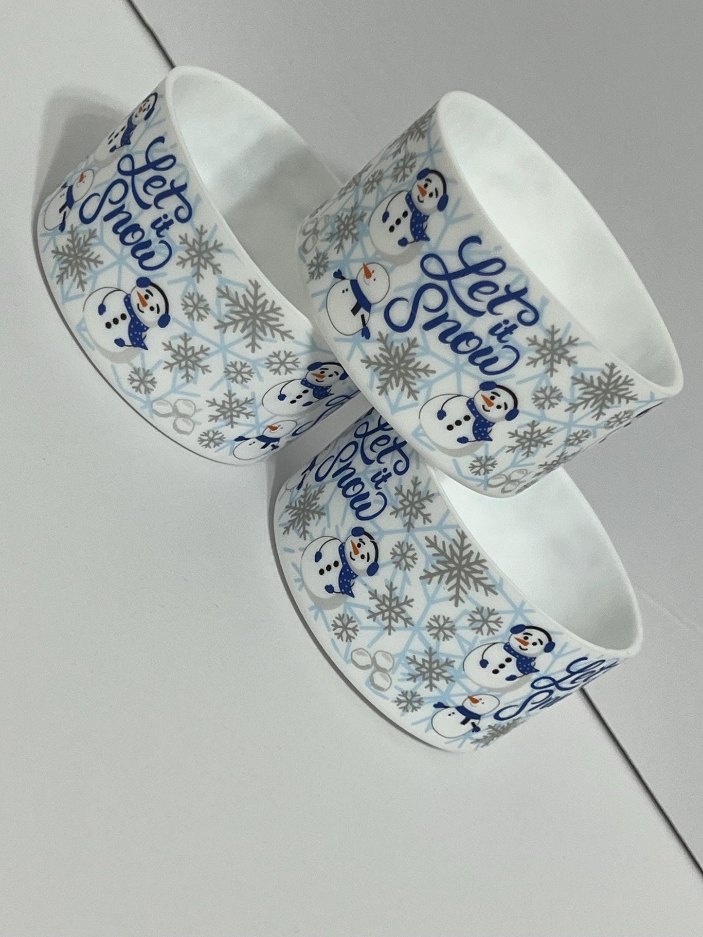 Snowman silicone tumbler sleeve