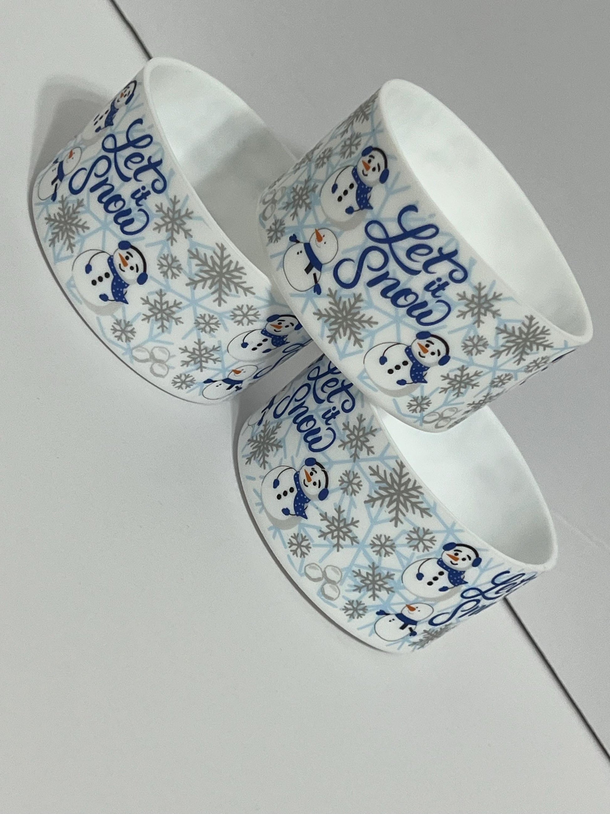 Snowman silicone tumbler sleeve