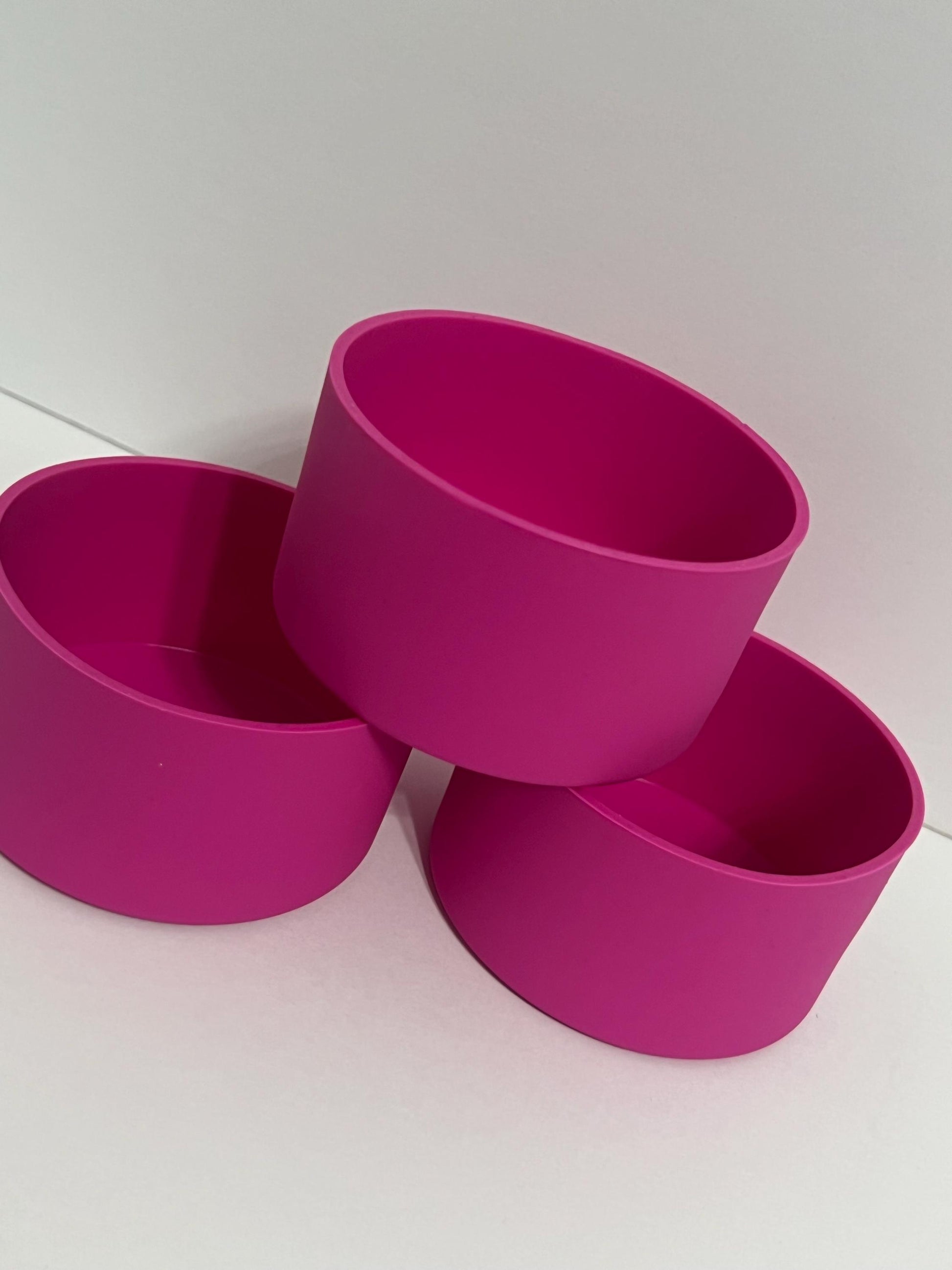 Fuschia silicone tumbler sleeve