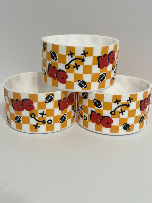 Kansas City Chiefs silicone tumbler sleeve