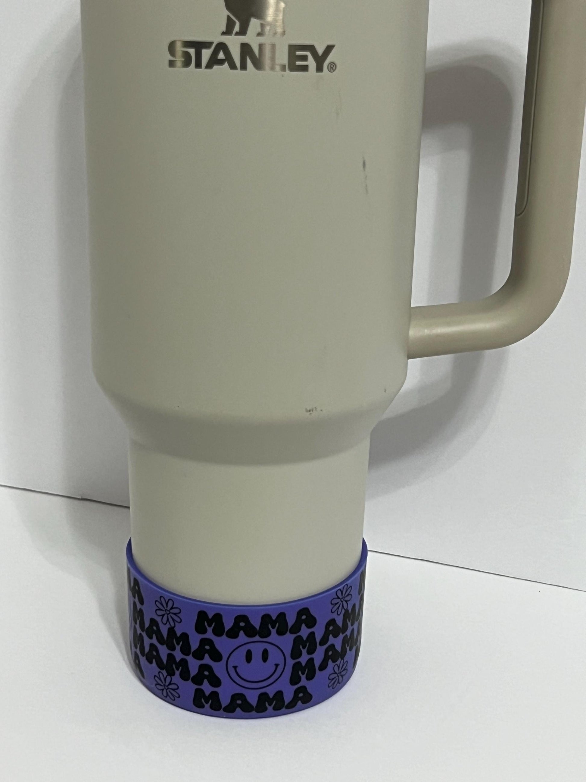 Mama purple shimmer silicone tumbler sleeve