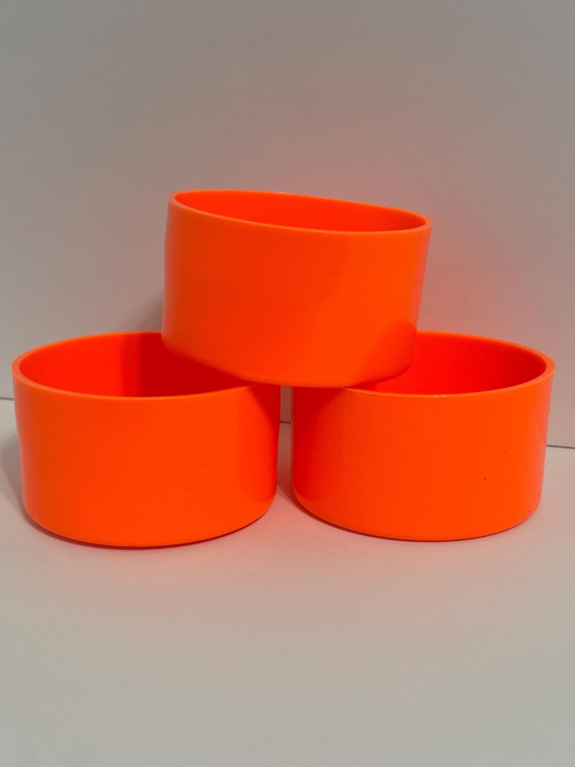 Neon Orange silicone tumbler sleeve