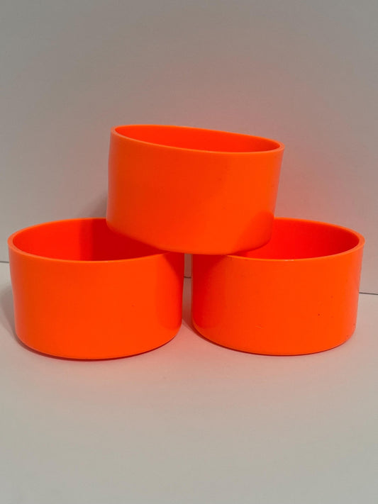 Neon Orange silicone tumbler sleeve