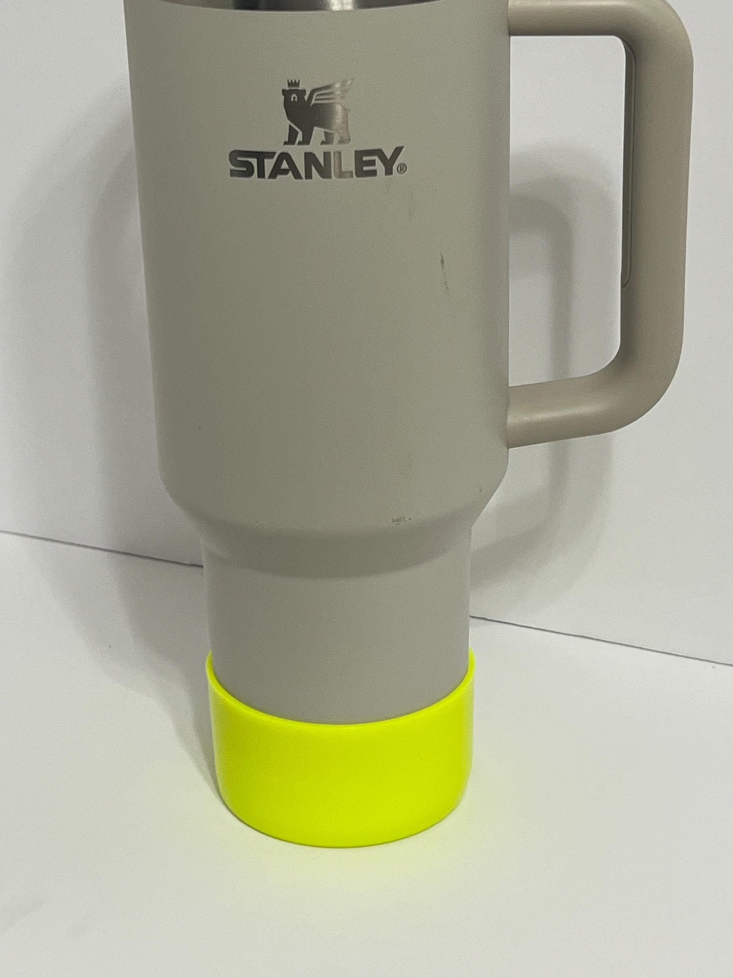 Neon Yellow silicone tumbler sleeve