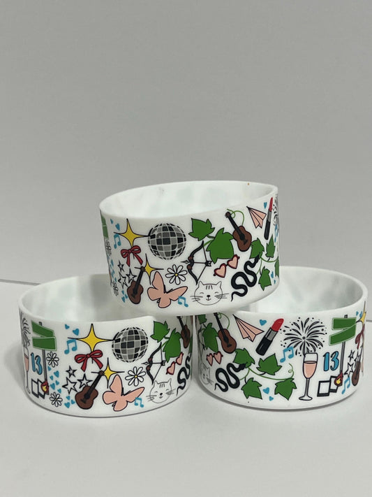 Taylor Swift silicone tumbler sleeve