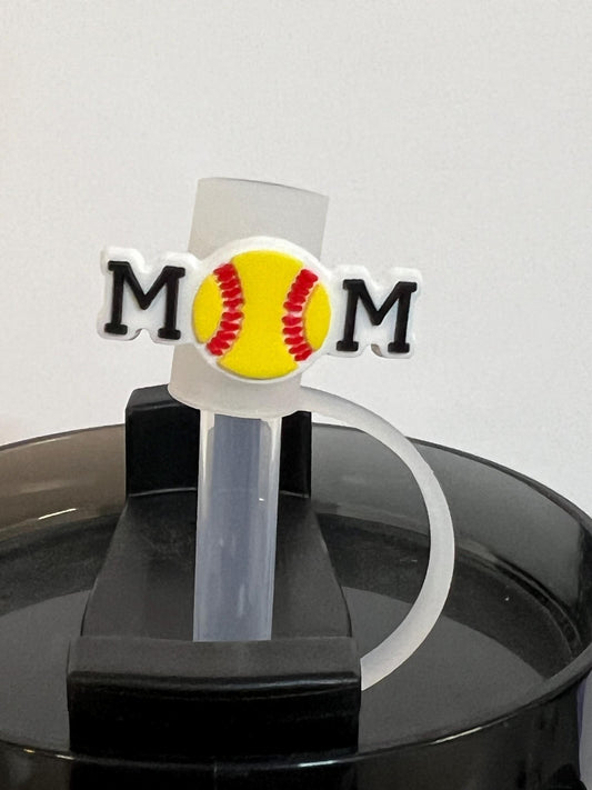Softball Mom straw topper (10mm)