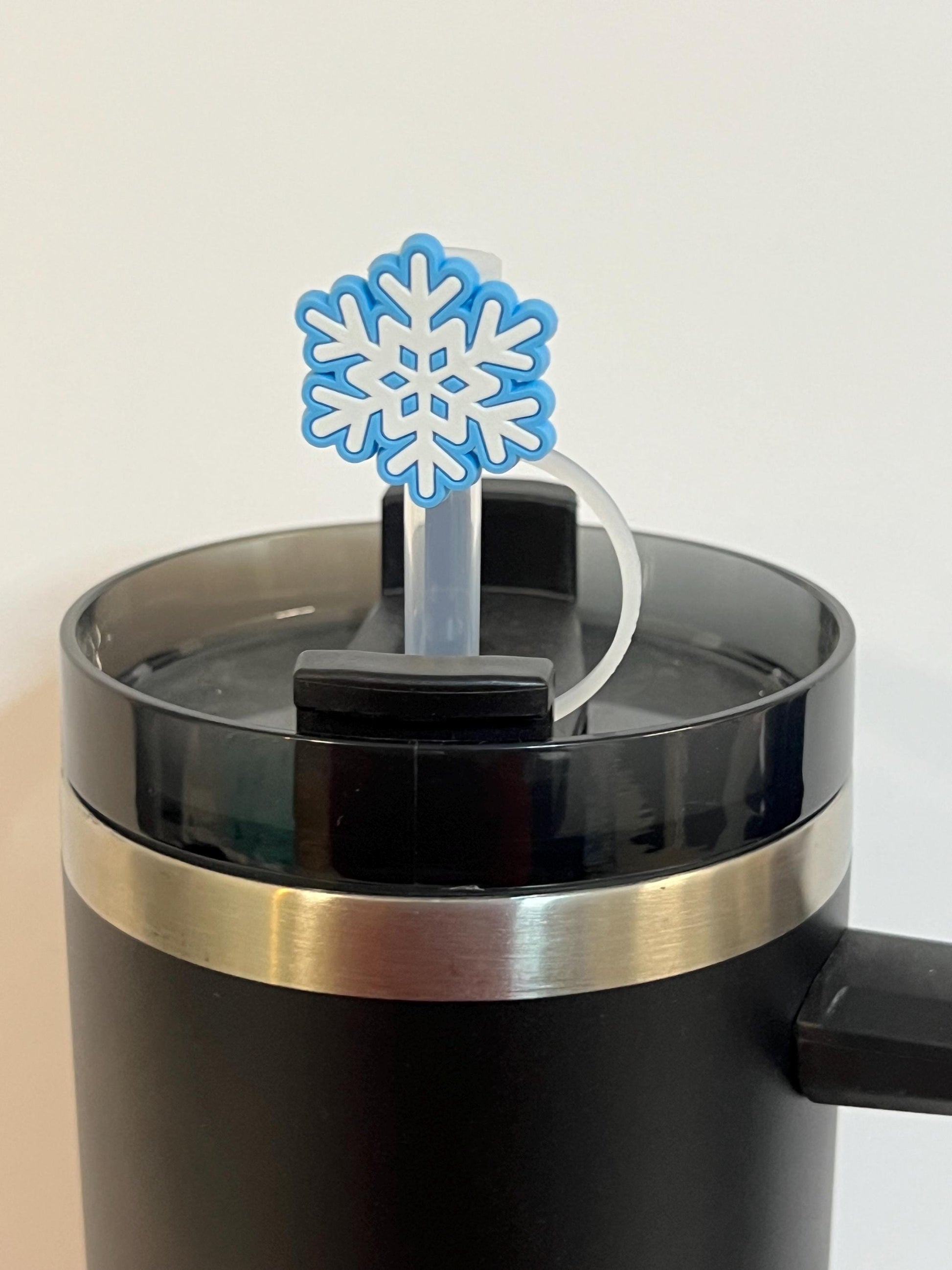 Snowflake straw topper (10mm)