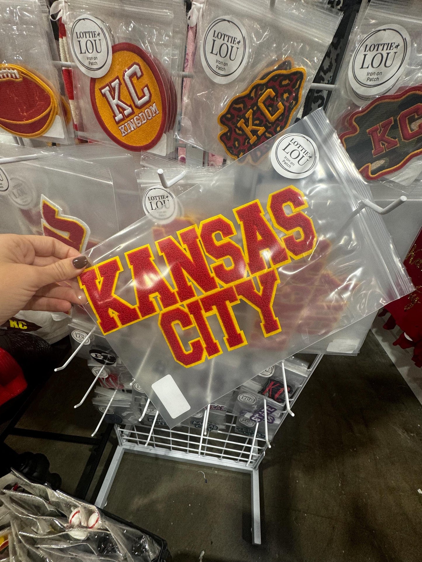 Large Kansas City Patch, KC Patch, Hat Patch, Jacket Patch, Iron On Patch