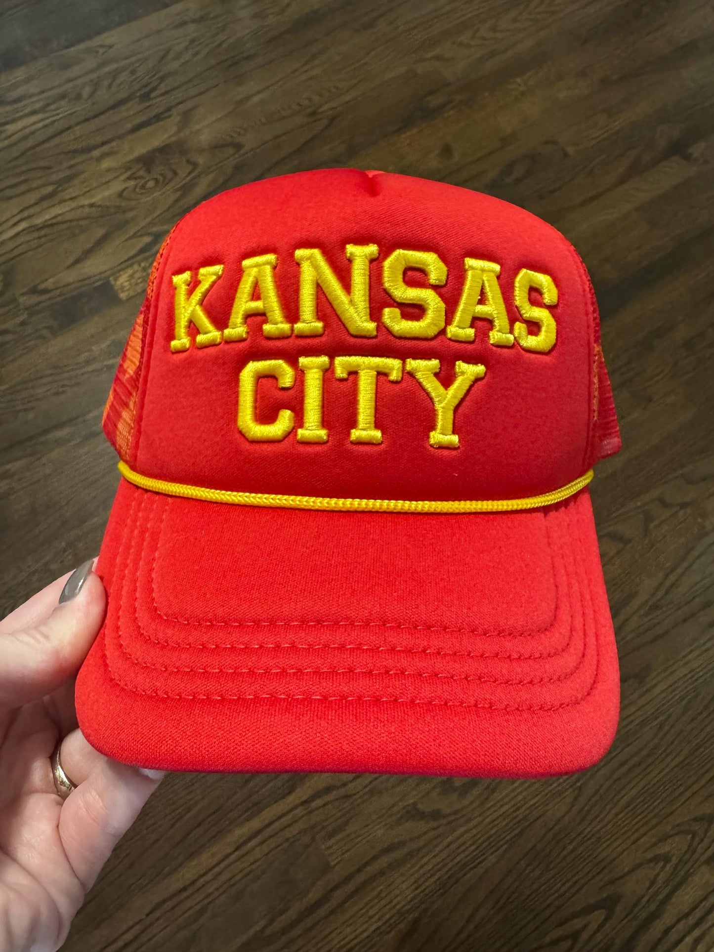 Kansas City Hat, Trucker Hat, Kansas City Football Hat