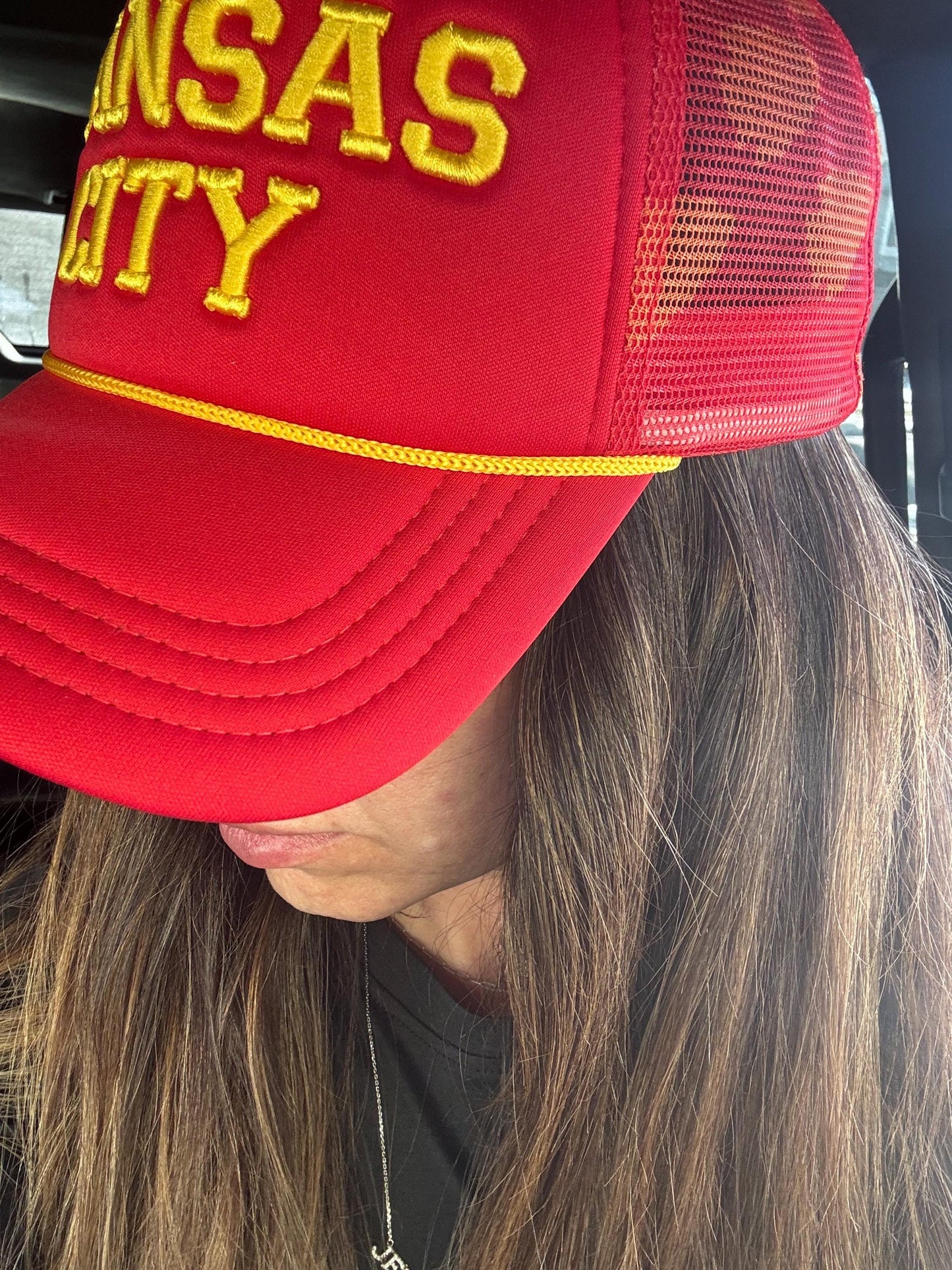 Kansas City Hat, Trucker Hat, Kansas City Football Hat