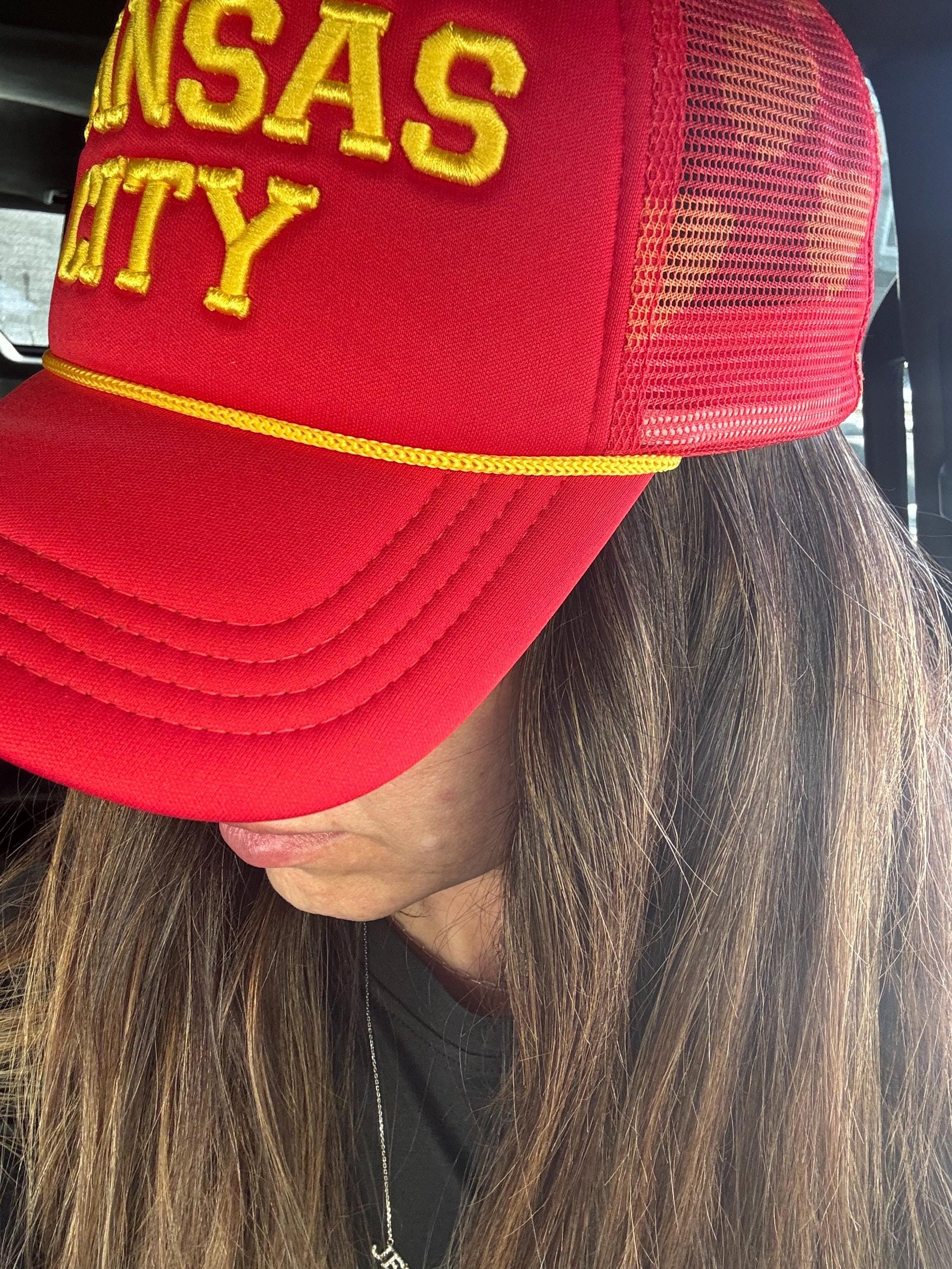 Kansas City Hat, Trucker Hat, Kansas City Football Hat