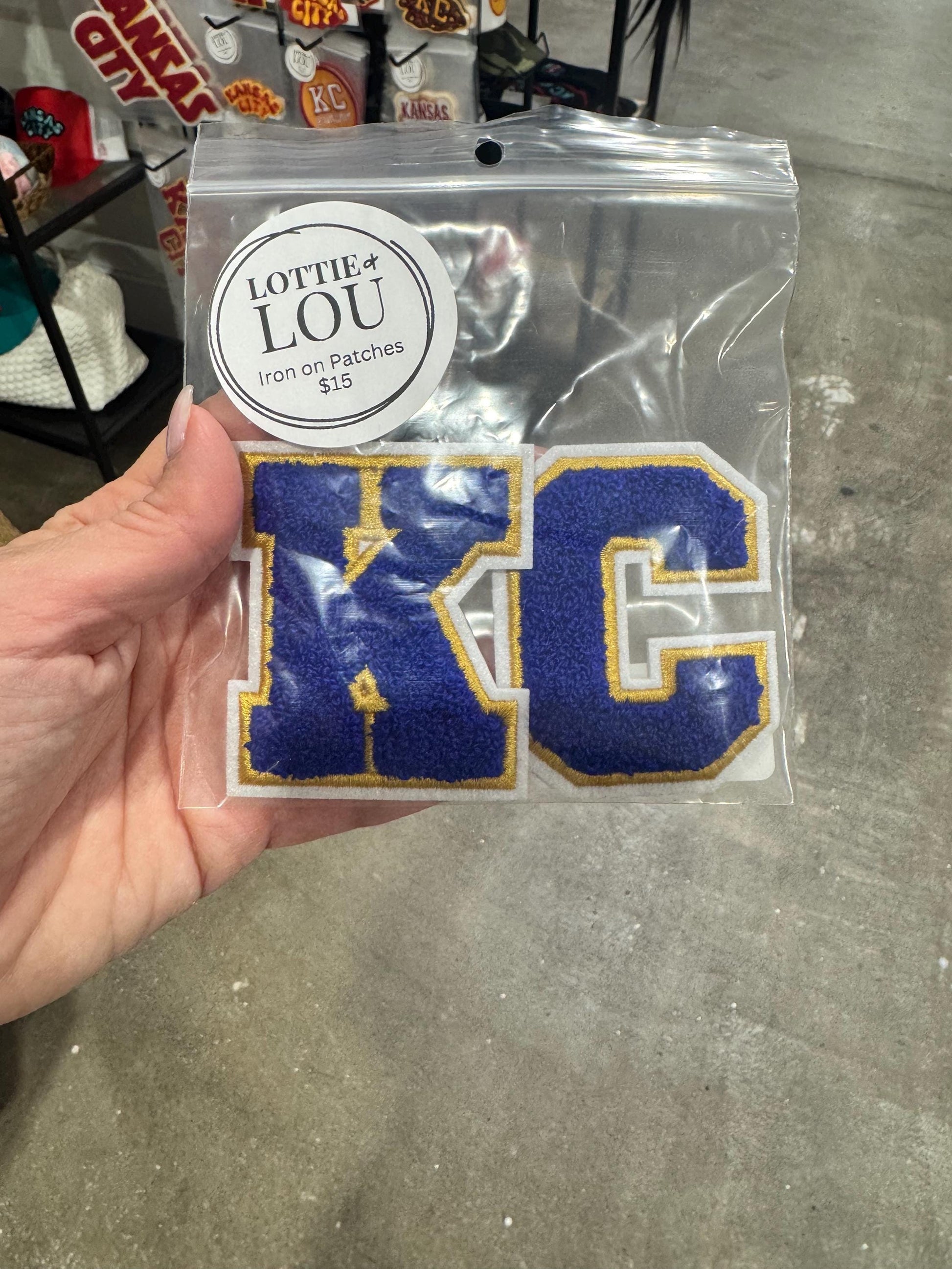 Kansas City Patch, KC Patch, Hat Patch, Jacket Patch, Iron On Patch
