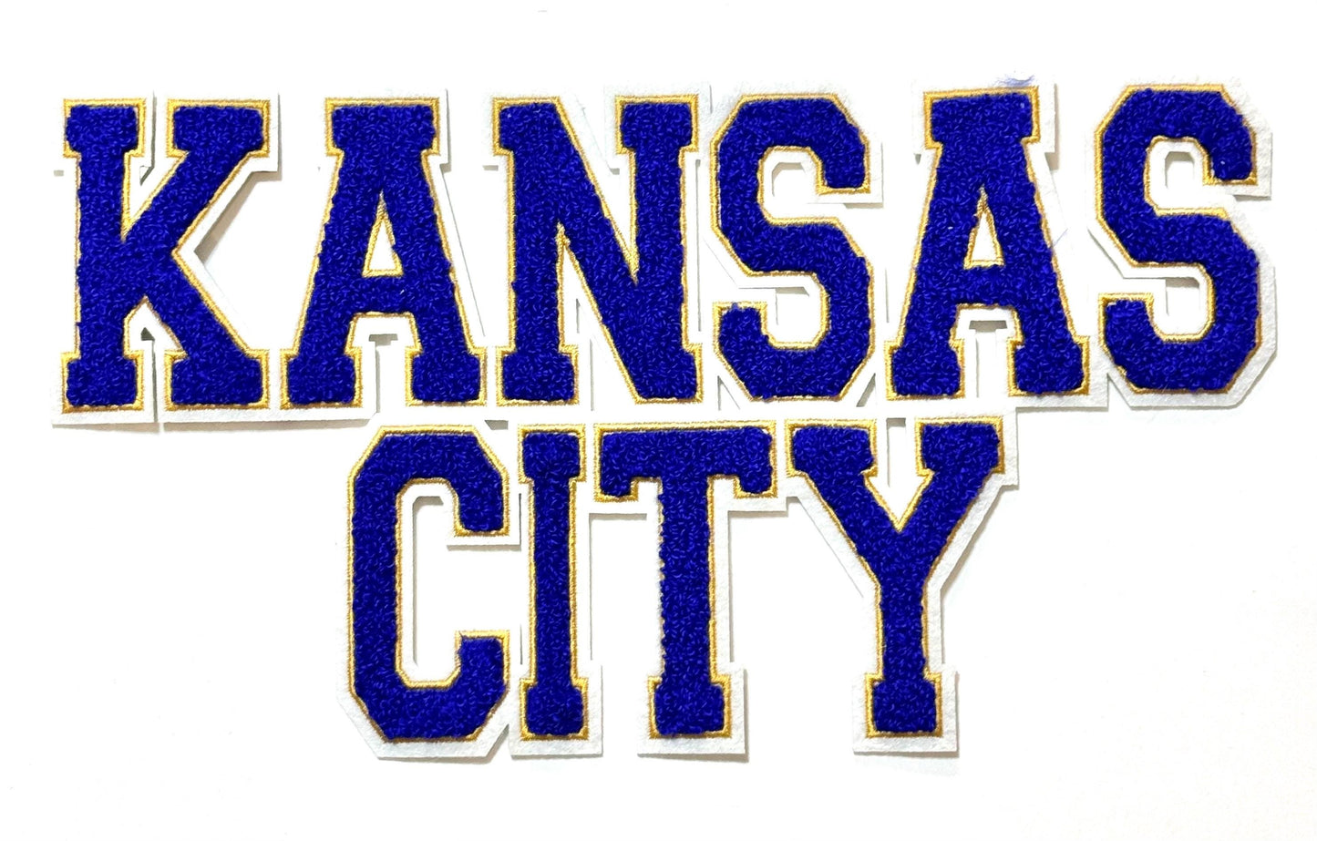 Large Kansas City Patch, KC Patch, Hat Patch, Jacket Patch, Iron On Patch