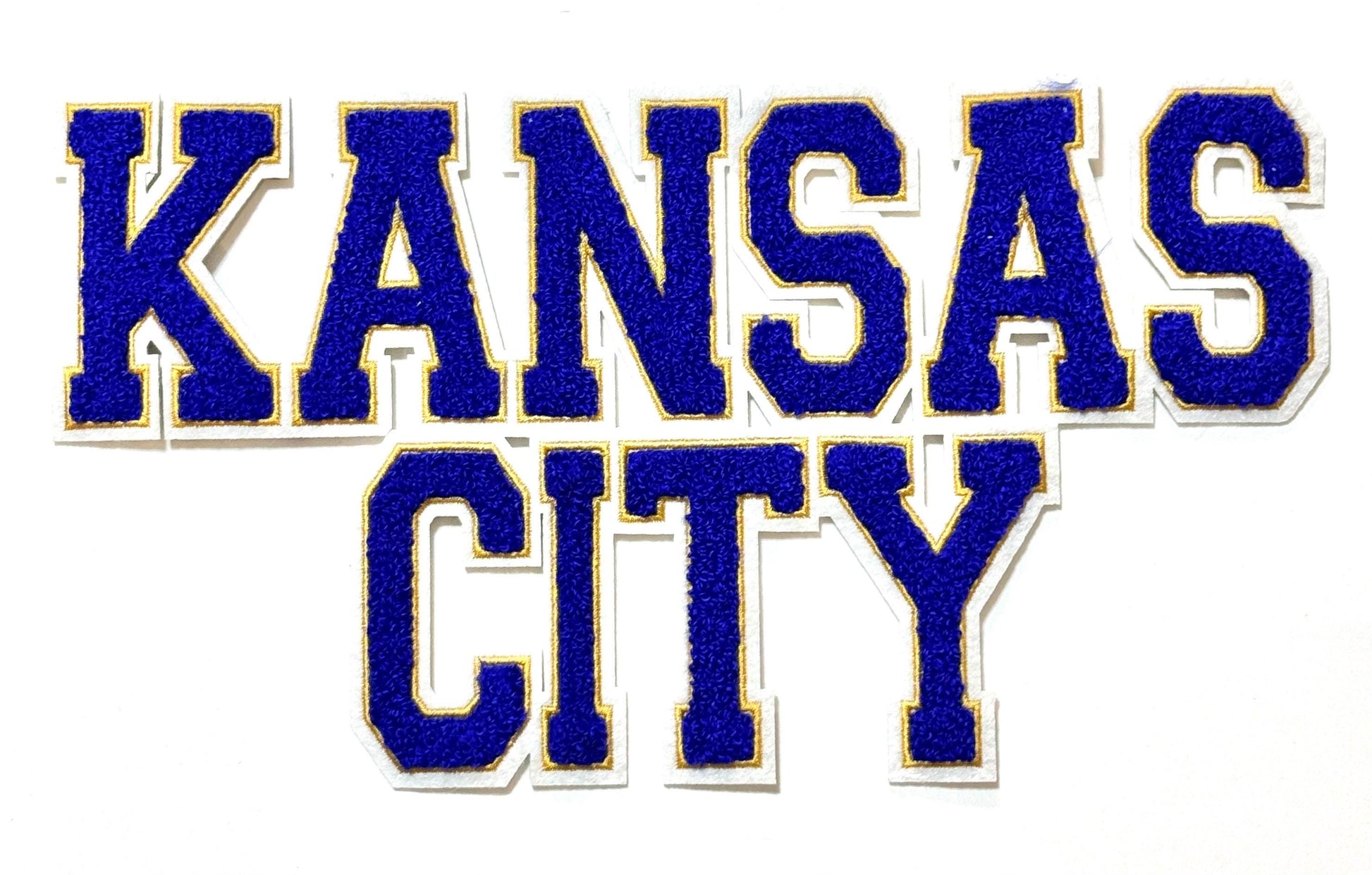 Large Kansas City Patch, KC Patch, Hat Patch, Jacket Patch, Iron On Patch