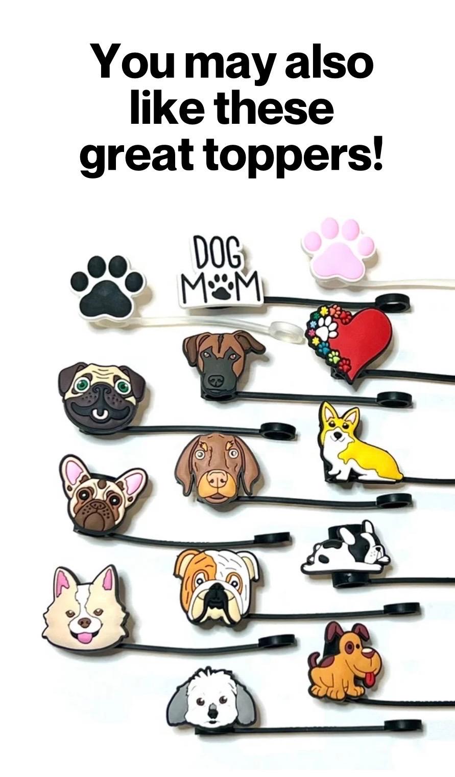 Animal love straw topper (10mm)