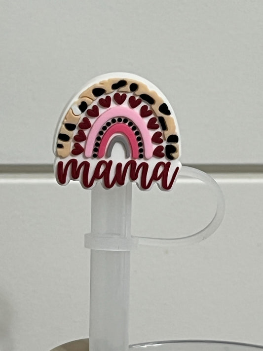 Mama rainbow straw topper (10mm)