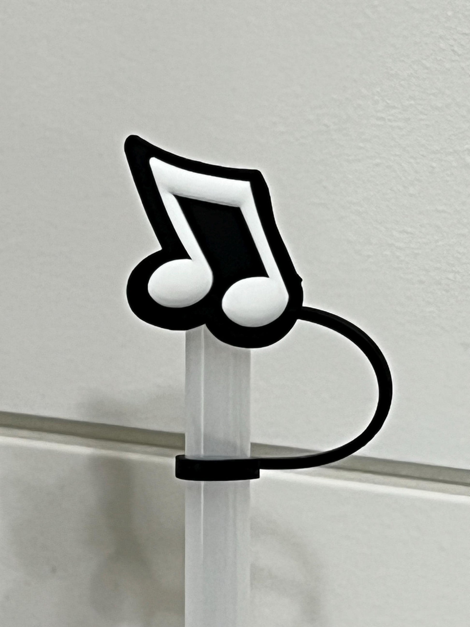 Musical note straw topper (10mm)