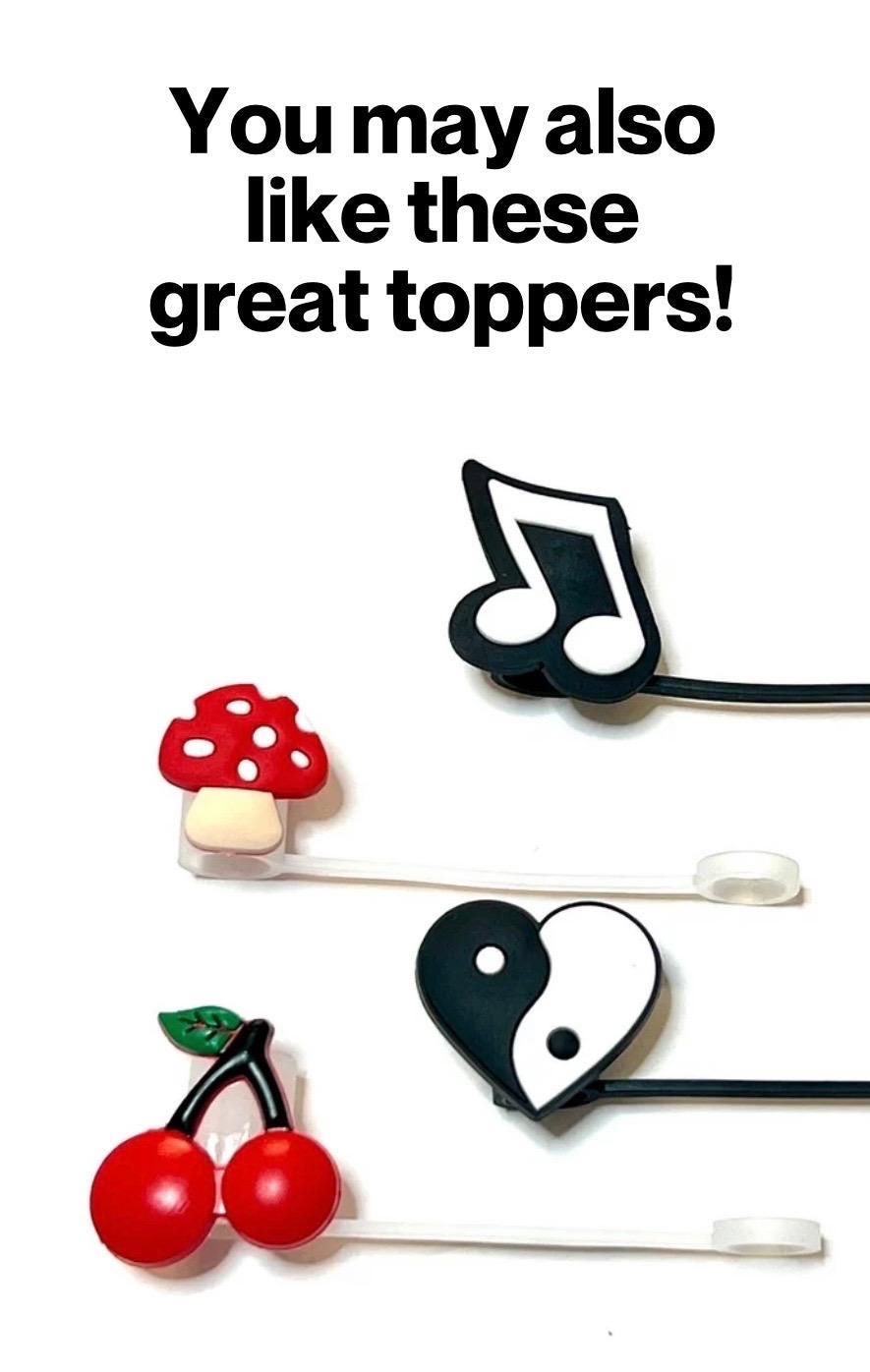 Very cherry straw topper (10mm)