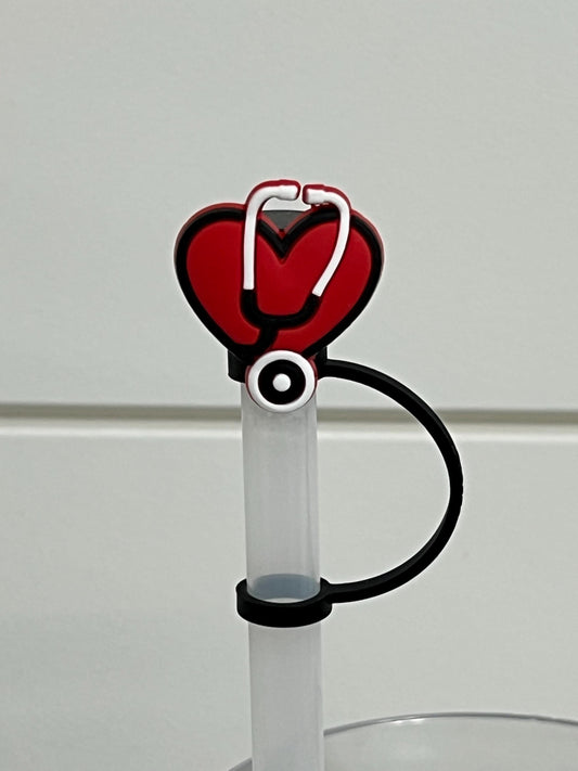 Medical heart #2 straw topper (10mm)