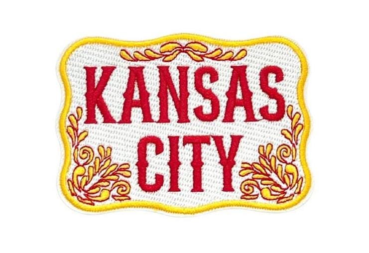 Kansas City Patch, KC Patch, Hat Patch, Jacket Patch, Iron On Patch