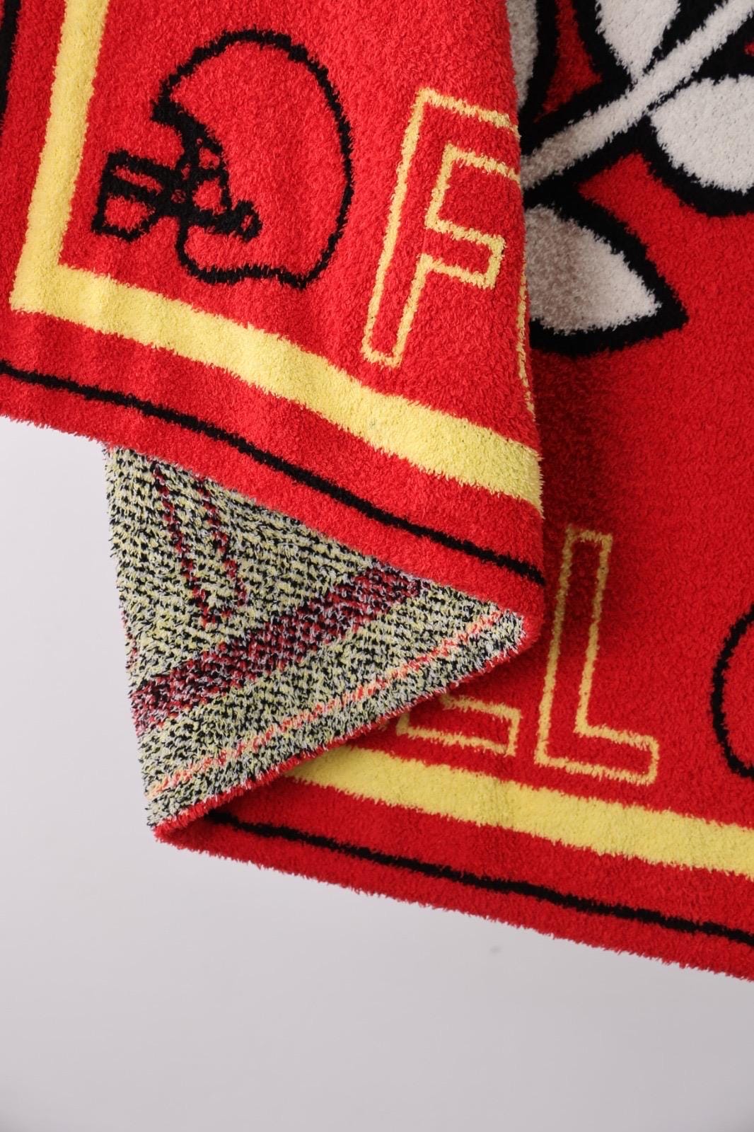 PRE-ORDER!!! New!! Large Kansas City Football Blanket, 100% Polyester Microfiber, Game Day Blanket, KC Game Day Blanket