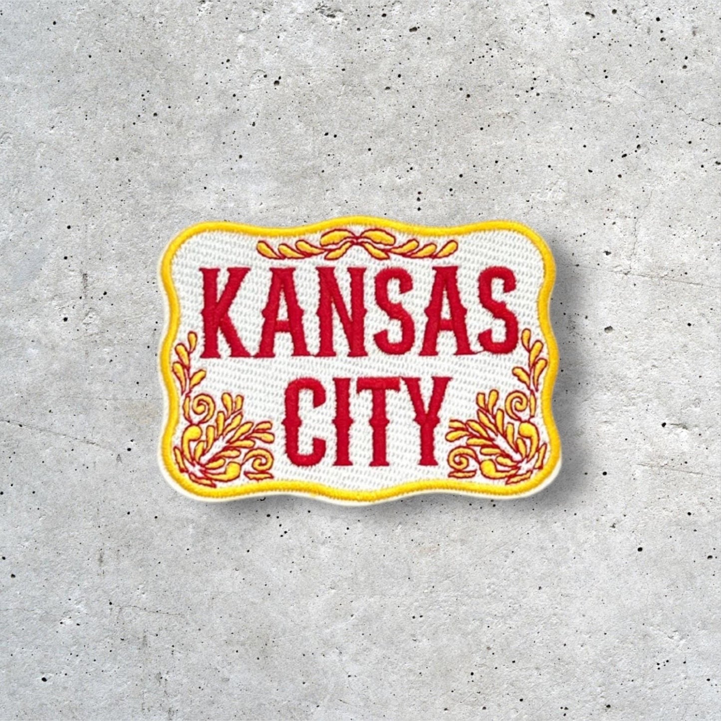 Kansas City Patch, KC Patch, Hat Patch, Jacket Patch, Iron On Patch