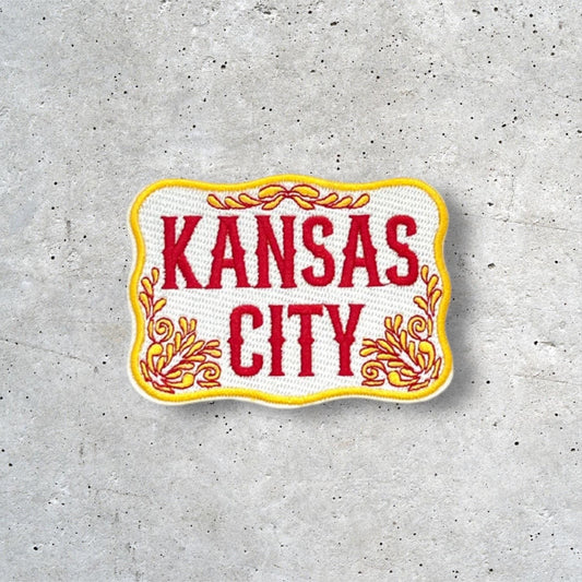 Kansas City Patch, KC Patch, Hat Patch, Jacket Patch, Iron On Patch